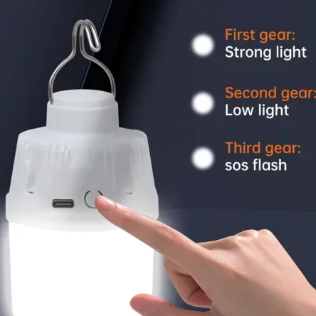 Bombilla LED Recargable USB – 3 Modos de Luz + 2 Colores's photo #1