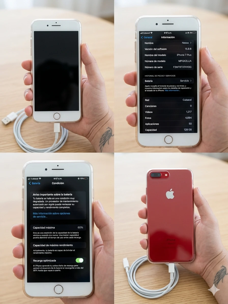 📱 iPhone 7 Plus 128 GB – Gran capacidad 🔋's foto | Caprichos Market |  BizneCubano