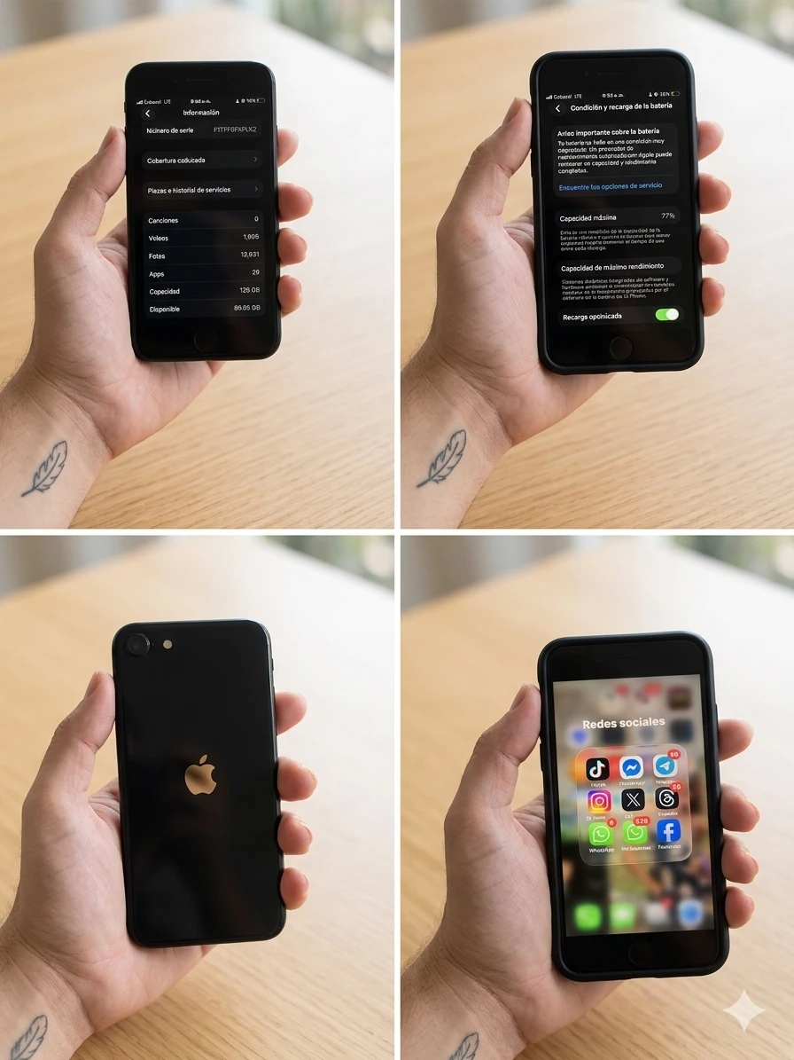 📱 iPhone SE 128 GB – ¡Mucho espacio libre! ✨'s foto | Caprichos Market |  BizneCubano